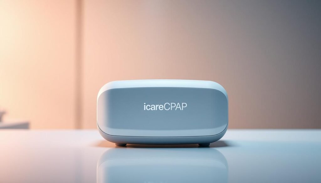 A sleek, modern medical device with the iCareCPAP brand name prominently displayed. The device is set against a softly blurred, clinical backdrop, with subtle highlights and shadows creating a sense of depth and dimension. The design is minimalist and intuitive, reflecting the advanced noise control technology within. The device is positioned to draw the viewer's eye, showcasing its clean lines and elegant form. Soft, diffused lighting creates a calming, professional atmosphere, underscoring the device's role in enhancing the user's sleep quality and overall well-being. A sleek, modern medical device with the iCareCPAP brand name prominently displayed. The device is set against a softly blurred, clinical backdrop, with subtle highlights and shadows creating a sense of depth and dimension. The design is minimalist and intuitive, reflecting the advanced noise control technology within. The device is positioned to draw the viewer's eye, showcasing its clean lines and elegant form. Soft, diffused lighting creates a calming, professional atmosphere, underscoring the device's role in enhancing the user's sleep quality and overall well-being.